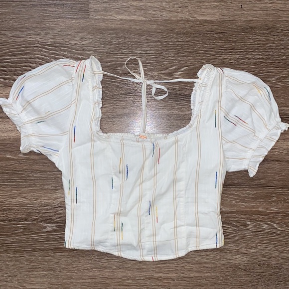 Free People Tops Nwt Free People Serotonin Corset Top In Rainbow